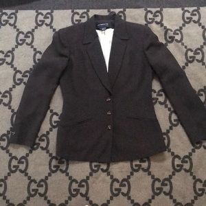 Liz Claiborne Size 4 Dark Brown Blazer